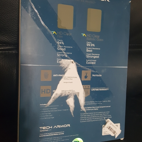 TECH ARMOR. screen HD ballistic glass. New - Picture 3 of 4